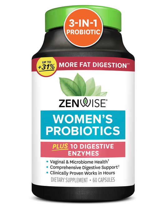 Zenwise Women’s Probiotic – Digestive, Bloating & Vaginal Health Support