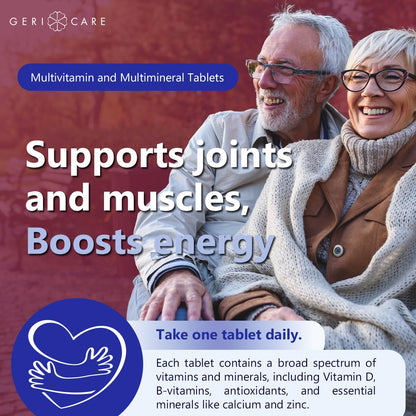 GeriCare Senior 50+ Multivitamin – Immune & Daily Support – 200 Ct