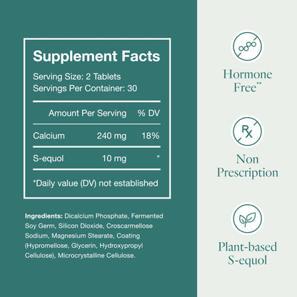 EQUELLE Menopause Supplement – Hot Flashes, Sleep & Muscle Relief – 60 Ct