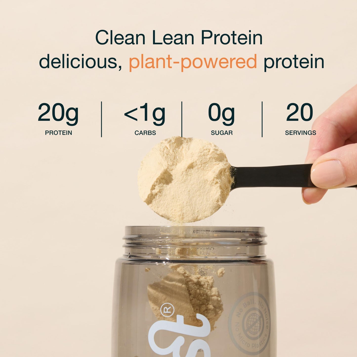 Nuzest Clean Lean Vanilla Protein - Vegan, Gluten-Free, Dairy-Free, 1.1 lb