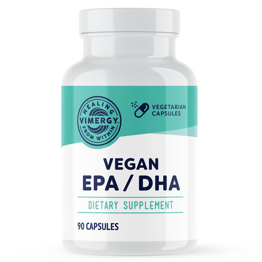 Vimergy EPA/DHA – Vegan Omega-3 for Brain, Eye, Heart Health, 90 Ct