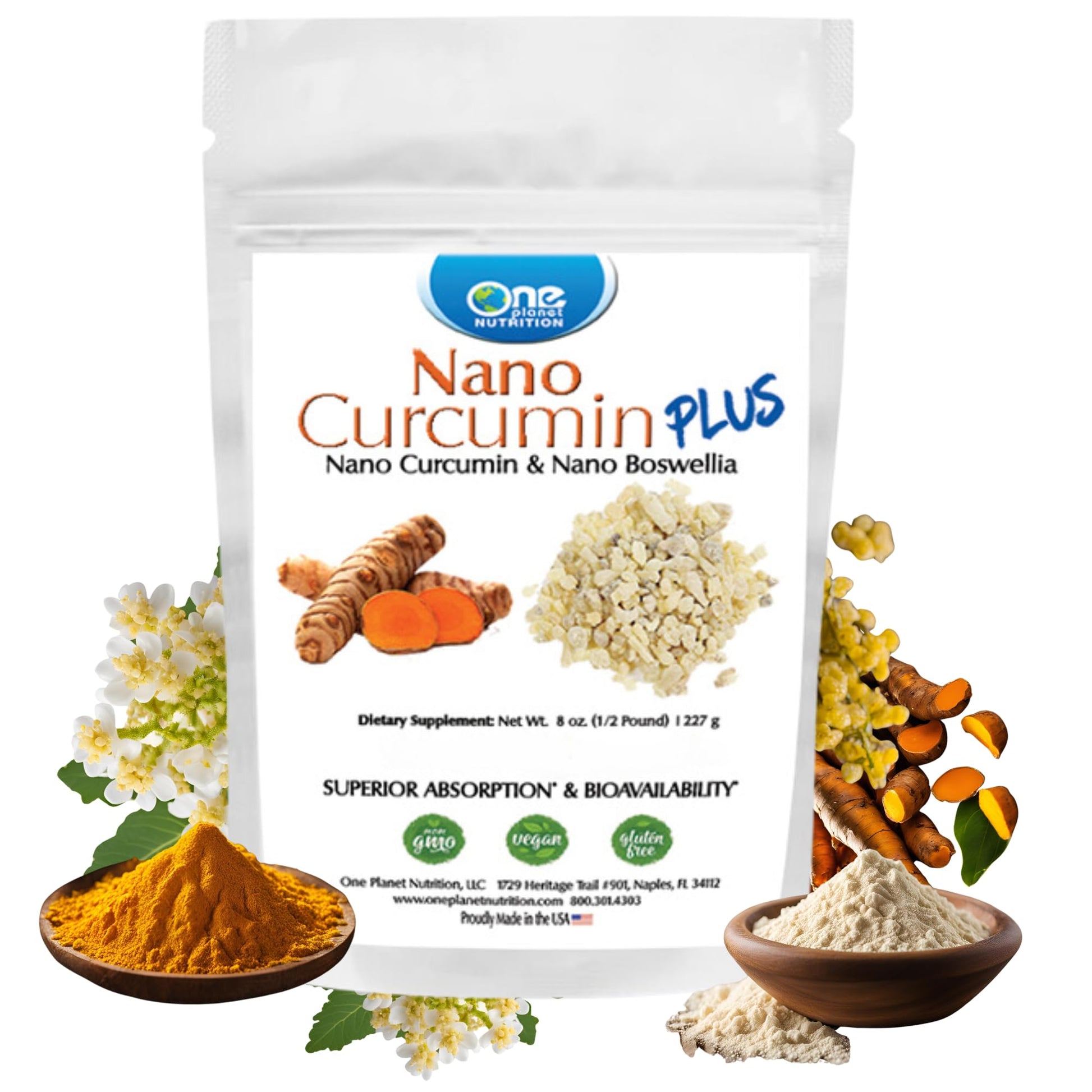 Nano Curcumin Plus Powder – Turmeric + Boswellia – 227 Servings
Fast Absorption | Joint Relief | Anti-Inflammatory | Easy-Mix | 227 Servings

