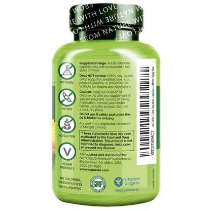 NATURELO Men’s 50+ Multivitamin – Energy, Heart & Immune Support 120 Ct