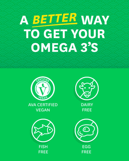 Zenwise Vegan Omega-3 – Algae Oil DHA & EPA, Heart & Joint Support, 120 Ct
