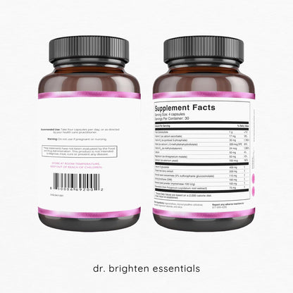 Dr. Brighten Period Support Kit - Balance, Adrenal Support, and Women's Probiotic - Targets Hormonal Acne, Period Issues, & PMS - Vegan, Non-GMO