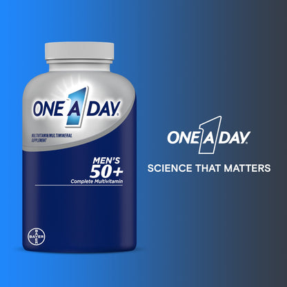 One A Day Men’s 50+ Multivitamin with D, B12 & Calcium – 200 Ct