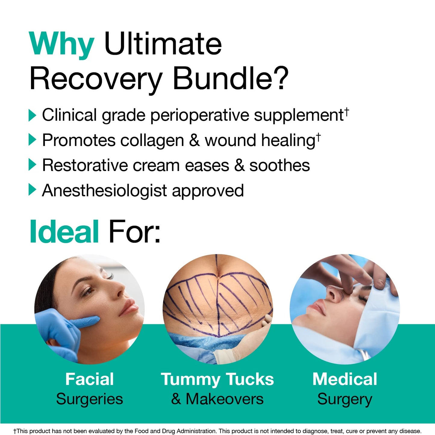 VitaMedica | Ultimate Recovery Bundle | Surgery Prep | Wound Healing | Supplements | Arnica K Oxide Cream | Hot Cold Packs | 30 Day Supply | Arnica Montana | Bromelain | Vitamin A | B Complex