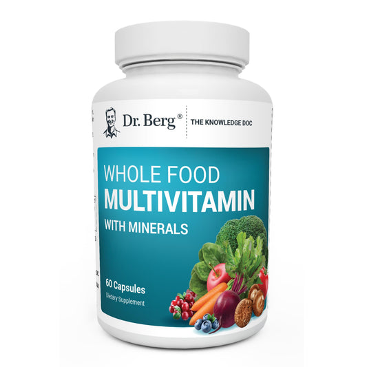 Dr. Berg Whole Food Multivitamin – Daily Nutrients with Folate & ALA