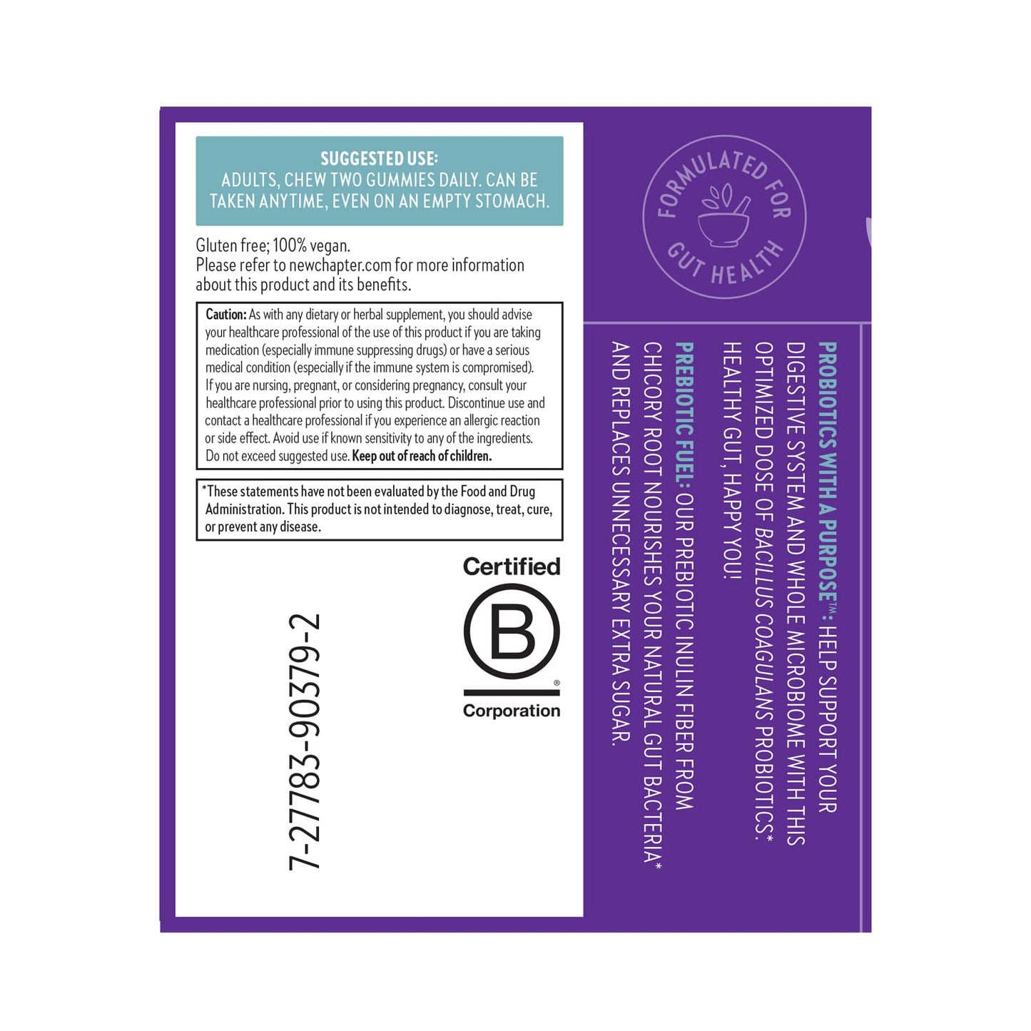 New Chapter All-Flora Gummies – Prebiotic Fiber & Vegan Gut Support