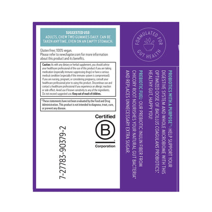 New Chapter All-Flora Gummies – Prebiotic Fiber & Vegan Gut Support