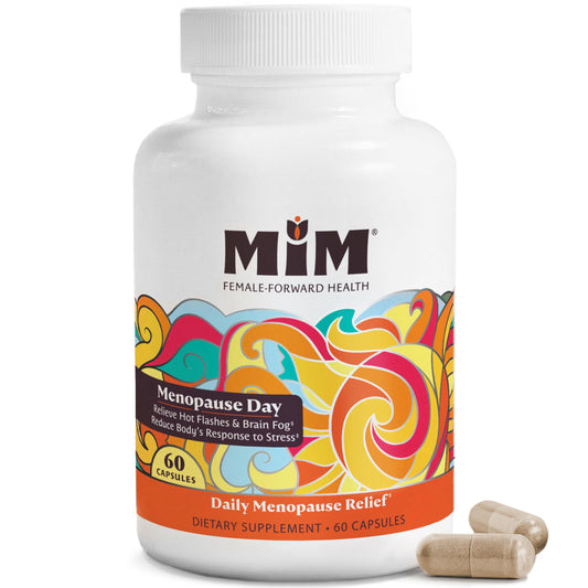 MiM Menopause Day Relief for Women: Powerful, Hormone-Free Relief† for Hot Flashes, Brain Fog, Mood, Fatigue