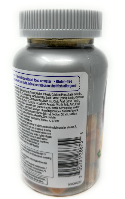 Women’s 50+ Multigummies – Gummy Multivitamin with D, B6 & B12 for Daily Wellness (80 Gummies)