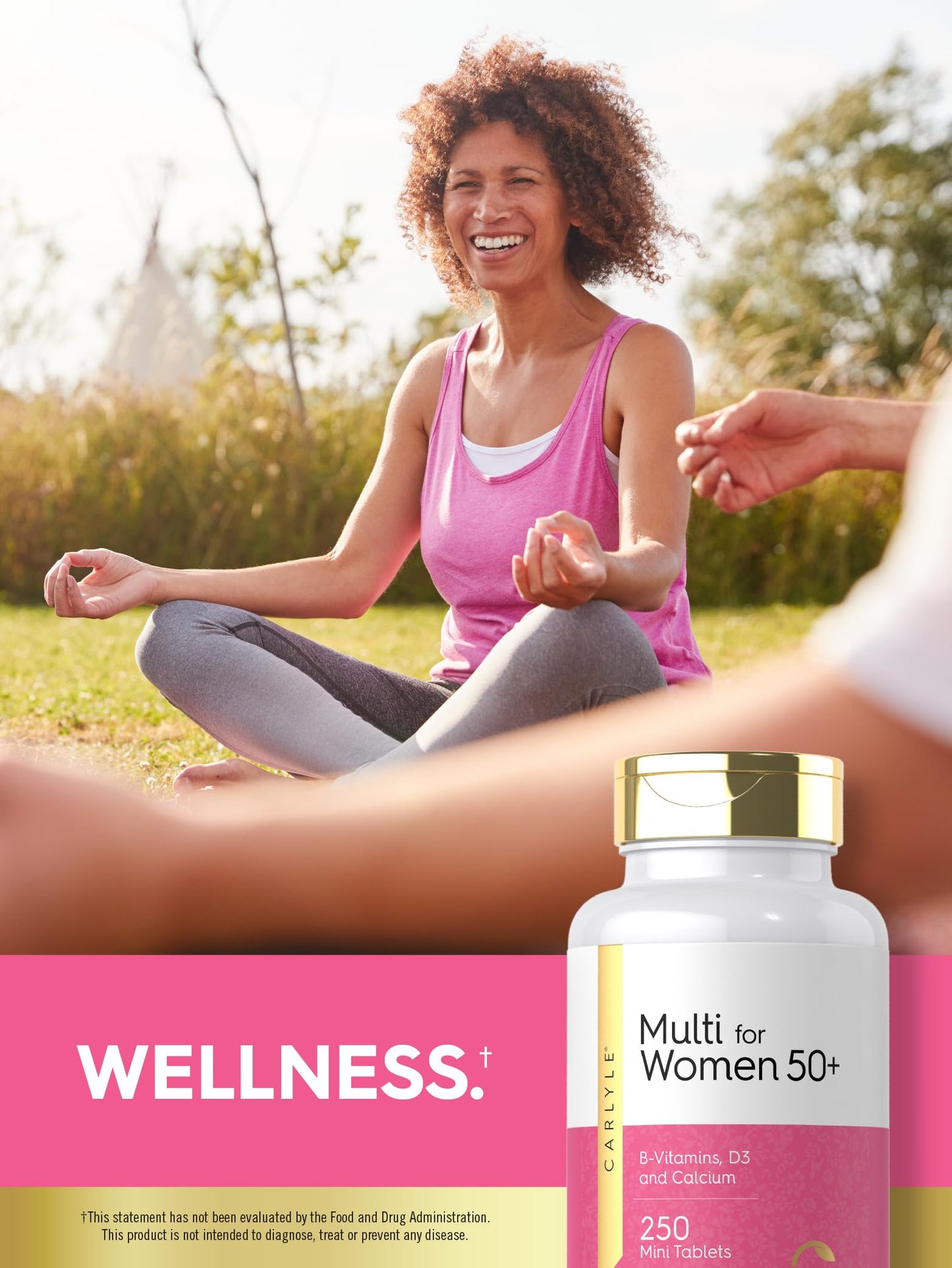 Carlyle Women’s 50+ Multivitamin – Iron-Free with B12, D3 & Calcium