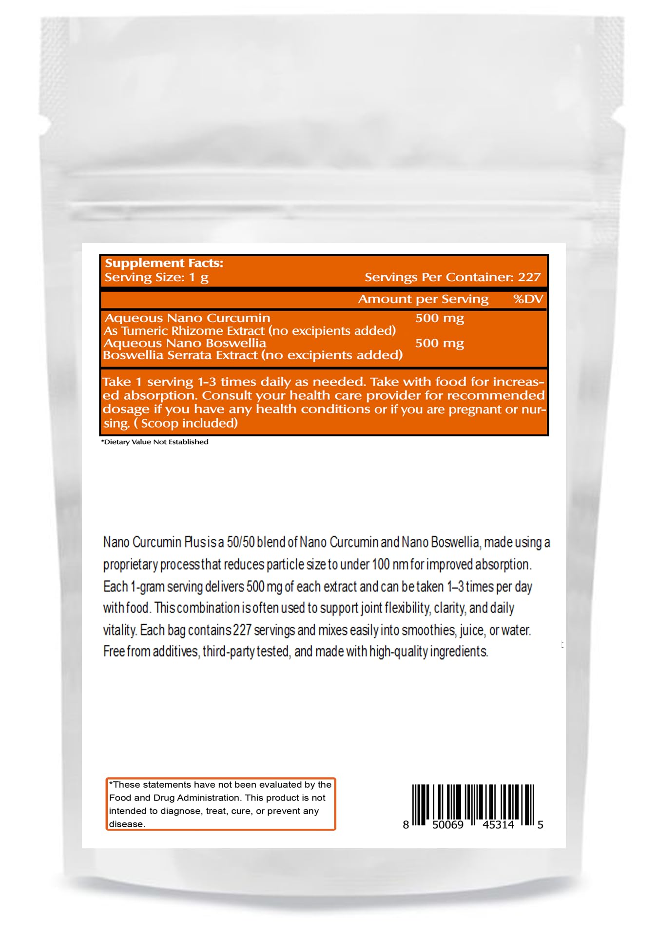 Nano Curcumin Plus Powder – Turmeric + Boswellia – 227 Servings
Fast Absorption | Joint Relief | Anti-Inflammatory | Easy-Mix | 227 Servings

