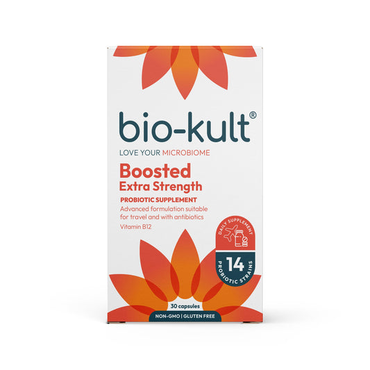 Bio-Kult Boosted – Extra Strength Probiotic + B12 for Gut & Immune Support