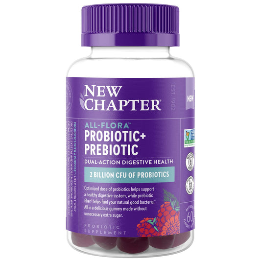 New Chapter All-Flora Gummies – Prebiotic Fiber & Vegan Gut Support