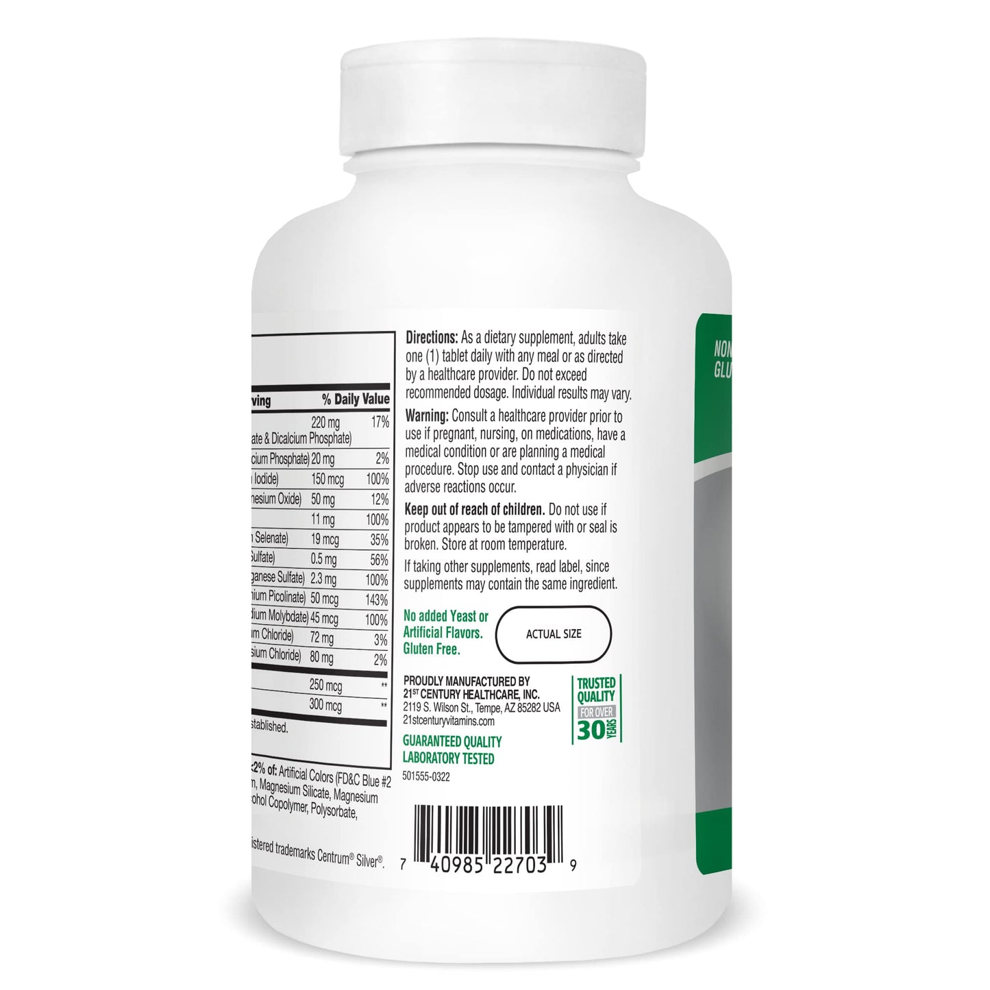 21st Century Sentry Senior 50+ – Complete Daily Multivitamin 2-Pack 530 Ct