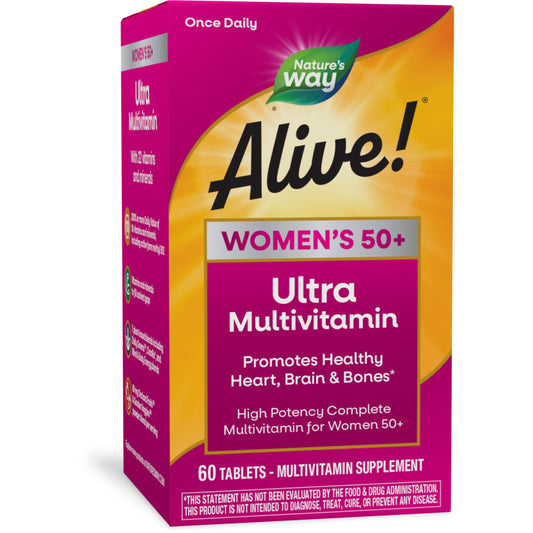 Nature’s Way Alive! Women’s 50+ Multivitamin – Brain, Bone & Heart 60 Ct