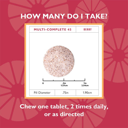 Celebrate Bariatric Chewable Multivitamin with Iron, Berry, 180 Ct