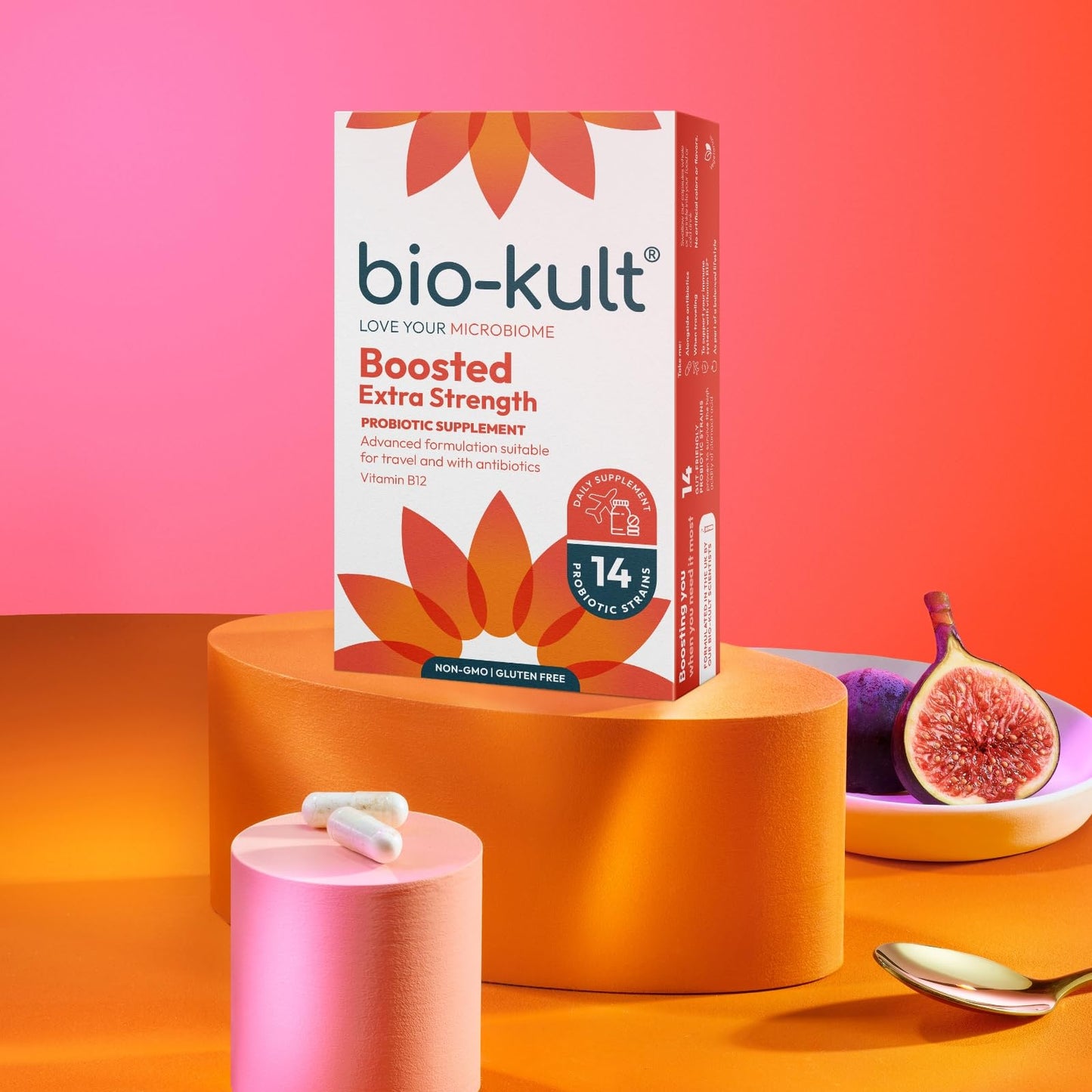 Bio-Kult Boosted – Extra Strength Probiotic + B12 for Gut & Immune Support