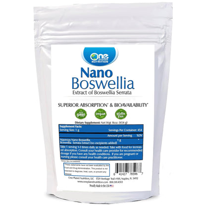 One Planet Nano Boswellia – Brain & Cognitive Support – 454 Servings
