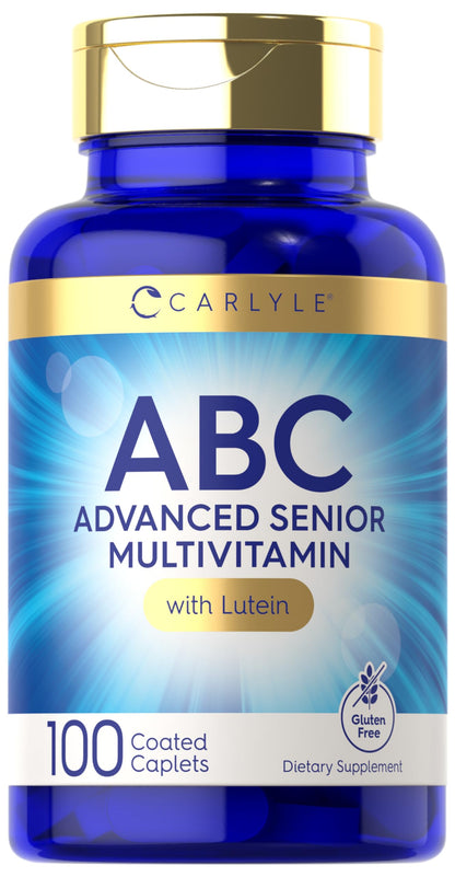 Carlyle Senior 60+ Multivitamin – Lutein, Lycopene & ABC Formula (100 Caplets)