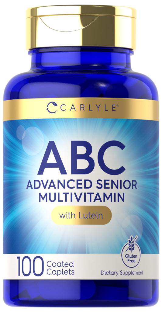 Carlyle Senior 60+ Multivitamin – Lutein, Lycopene & ABC Formula (100 Caplets)