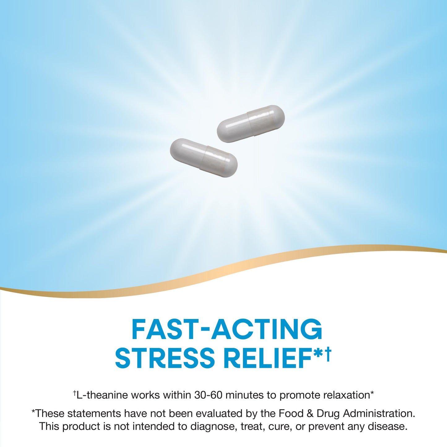 Nature's Way L-Theanine, Stress Support*, Promotes Relaxation*, 200 mg per 2-Capsule Serving, Vegan, 180 Capsules (Packaging May Vary)
