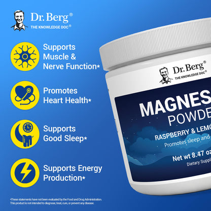 Dr. Berg Magnesium Glycinate Powder – Sleep & Stress Support 50ct