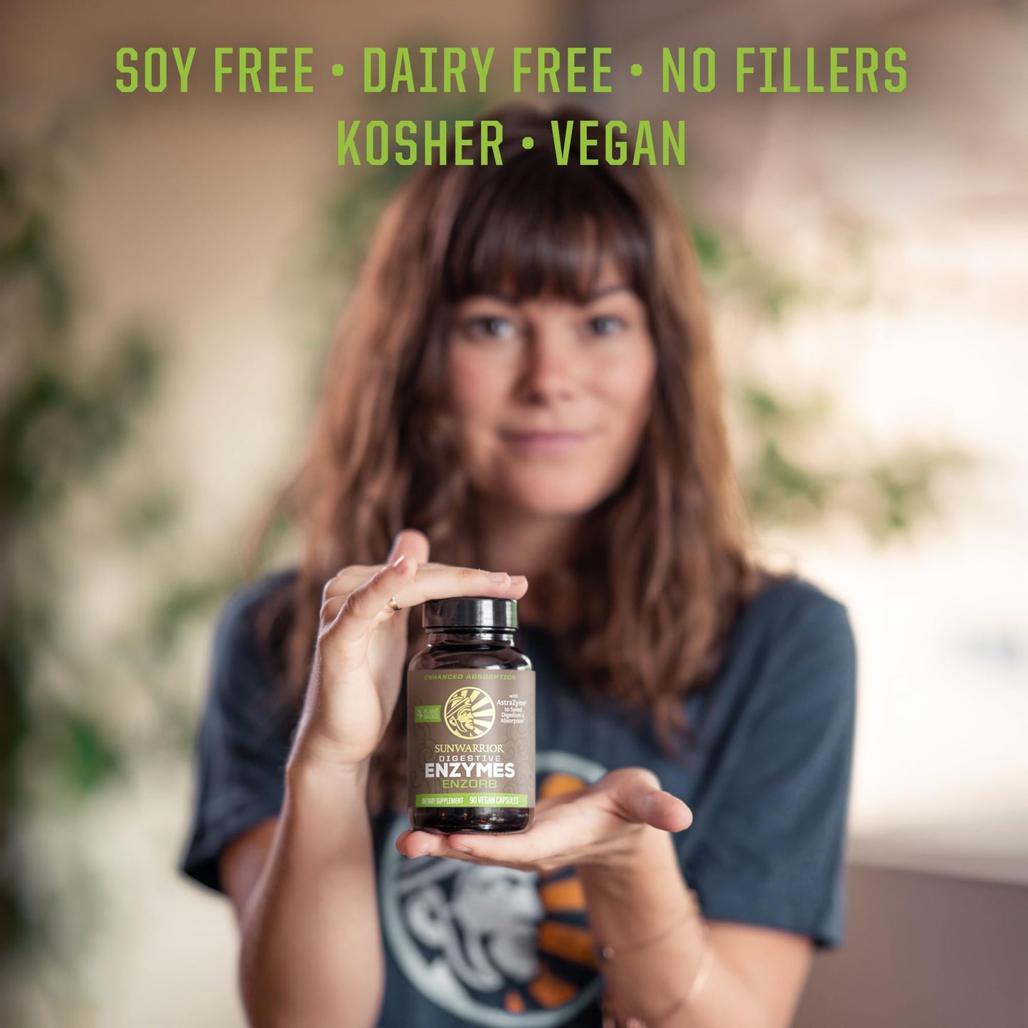 Sunwarrior Enzorb – Vegan Enzymes + Probiotics for Gut & Digestion