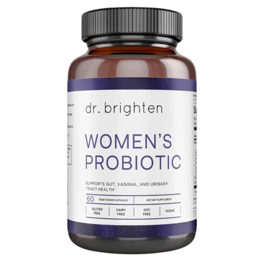 Dr. Brighten Women’s Probiotic - Probiotics, Prebiotics with Antioxidants & Sunfiber for Healthy Hormones, Balanced Female Microbiome, Ovaries and Immune Health - 60 Capsules