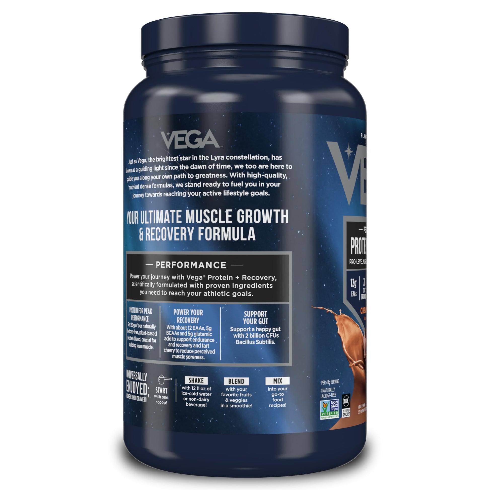 Vega Sport Chocolate Protein Powder – Vegan, NSF Certified – 29.5 oz
30g Plant Protein | Recovery + Probiotics | NSF Certified | Chocolate | 29.5 oz

