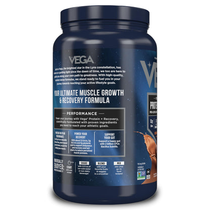 Vega Sport Chocolate Protein Powder – Vegan, NSF Certified – 29.5 oz
30g Plant Protein | Recovery + Probiotics | NSF Certified | Chocolate | 29.5 oz

