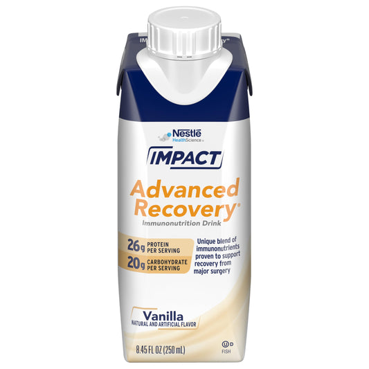 IMPACT Advanced Recovery Vanilla Drink, Nutrition PRE and POST Surgery (280 Calories, 26g Protein) 8.45 Fl Oz, (Pack of 10)