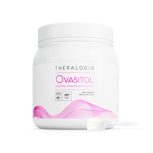 Theralogix Ovasitol Inositol Powder - 90-Day Supply - Myo-Inositol & D-Chiro Inositol for Hormone Balance & Ovarian Function Support* - NSF Certified - 400 g (180 Servings)