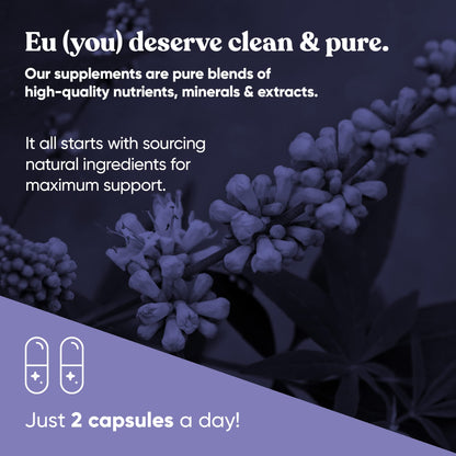 Eu Natural Staying Cool Menopause Supplements for Women – Hormonal Hot Flash Relief, Weight Support, & Night Sweats – Vitex Chaste Tree & Black Cohosh – 60 Vegetarian Soft Capsules
