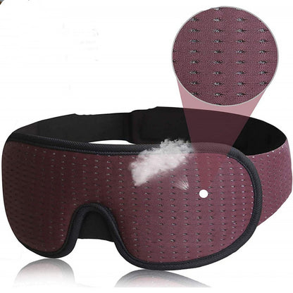 Hollow-out stereo sleep mask with built-in speakers