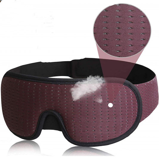 Hollow-out stereo sleep mask with built-in speakers