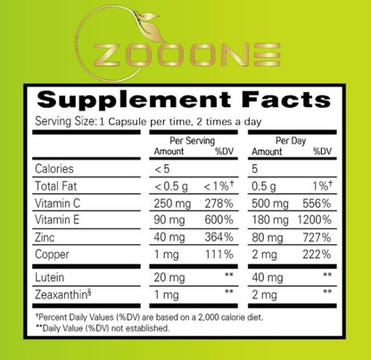 Lutein Eye Vitamin Supplement
Vegan lutein + antioxidants for eye protection, blue light defense & clarity.