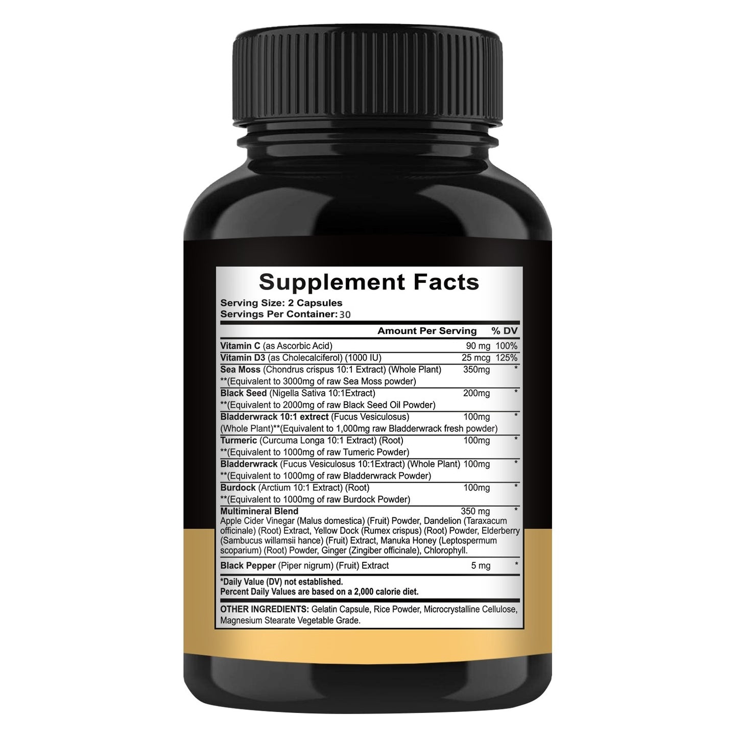 16-in-1 Sea Moss + Black Seed Capsules
Joint, immune & digestive support with turmeric & superfoods.