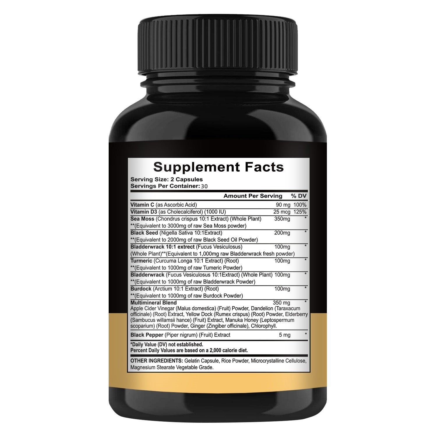 16-in-1 Sea Moss + Black Seed Capsules
Joint, immune & digestive support with turmeric & superfoods.
