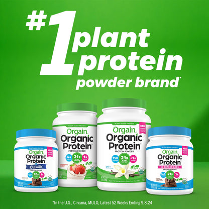 Orgain Vegan Protein + 50 Superfoods – Chocolate Fudge, 21g Protein, 10g Fiber