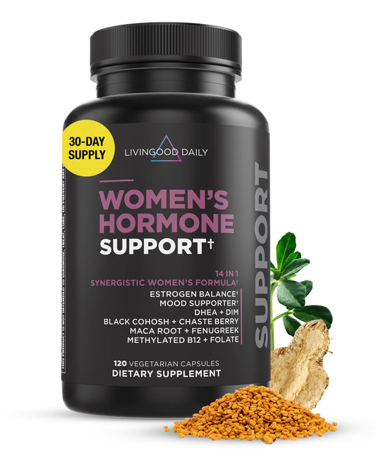 Livingood Daily Women’s Hormone Support – PMS, Menopause & Mood Relief