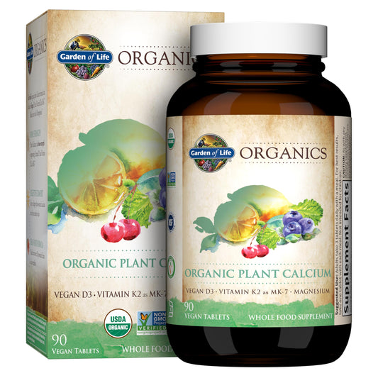 Garden of Life Plant Calcium with Magnesium, D3, K2 - 30 Day Supply