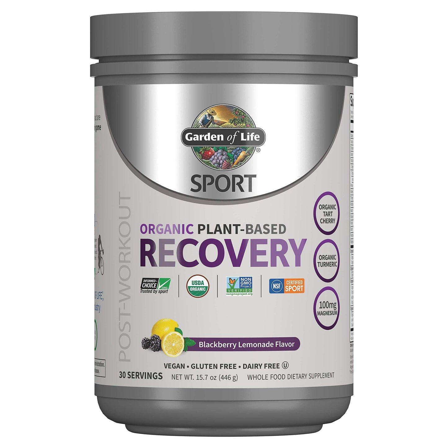 Garden of Life Post-Workout – Vegan Recovery, Blackberry Lemonade