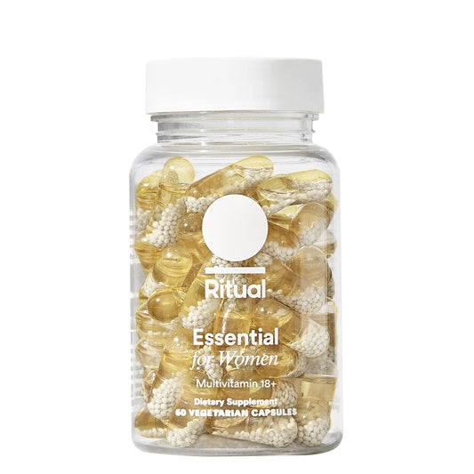 Ritual Women’s Multivitamin 18+ – Vegan DHA, B12, D3, Iron – 60 Ct