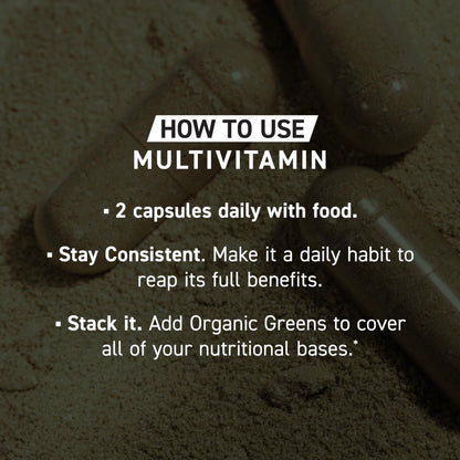 Kaged Whole Food Multivitamin – Organic Plant-Based Vegan, 60 Servings