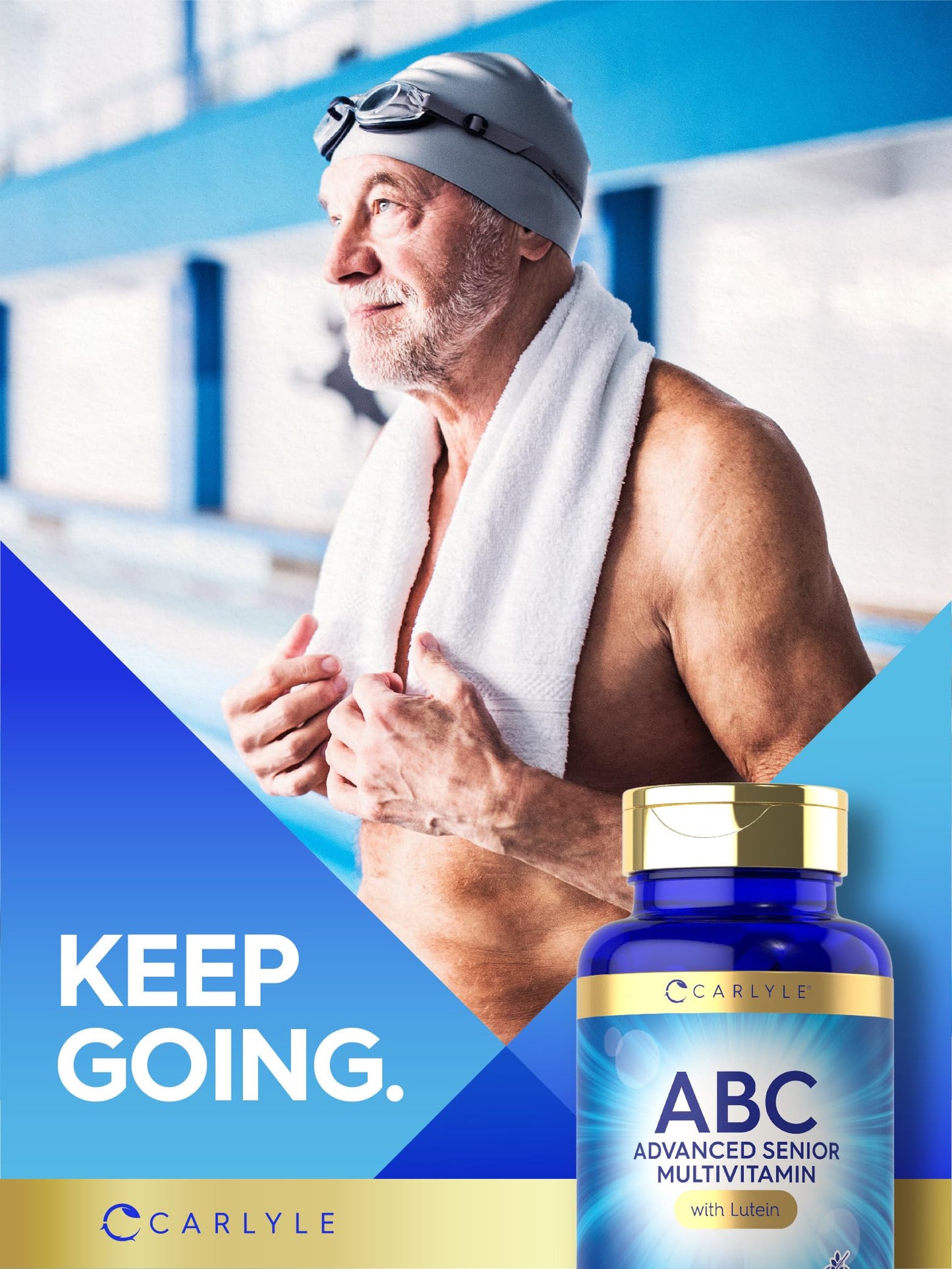 Carlyle Senior 60+ Multivitamin – Lutein, Lycopene & ABC Formula (100 Caplets)