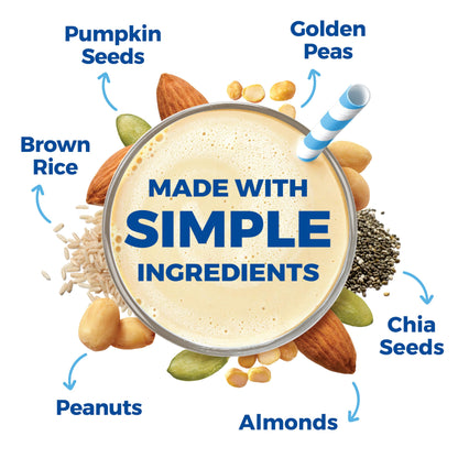 Orgain Simple Vegan Protein – Vanilla, 20g, Clean Ingredients, 1.25 lb