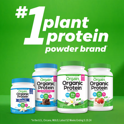 Orgain Simple Vegan Protein – Peanut Butter, 20g Clean Protein, No Additives